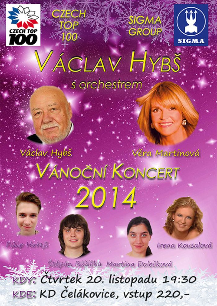 20.11.2014 - Vánoční koncert Václava Hybše - Čelákovice