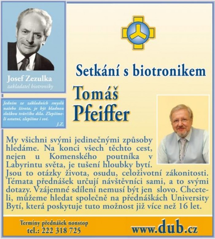 23.11.2014 - Setkání s biotronikem Tomášem Pfeifferem - Jindřichův Hradec