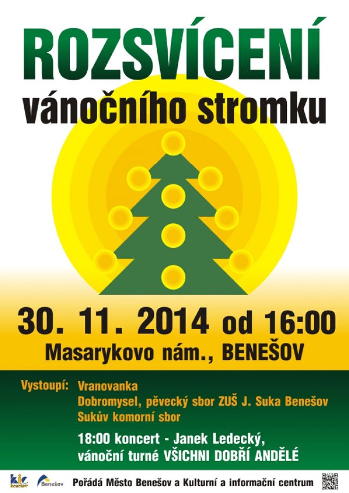 30.11.2014 - Rozsvícení vánočního stromku - Benešov