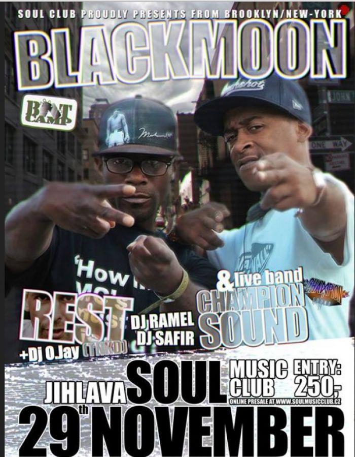 29.11.2014 - BLACK MOON (Brooklyn/NY) & Champion Sound live band - Jihlava