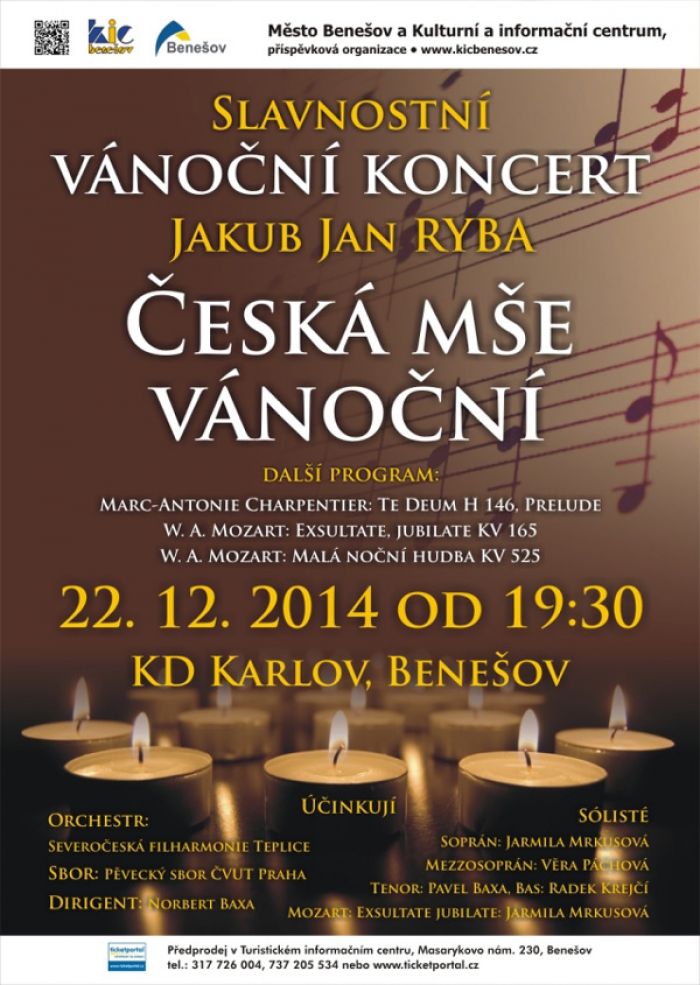 22.12.2014 - Slavnostní vánoční koncert - Česká mše vánoční / Benešov
