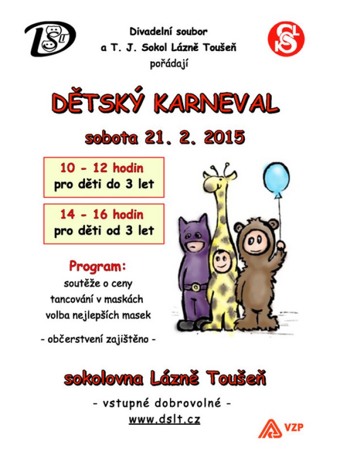 21.02.2015 - Dětský Karneval - Lázně Toušeň