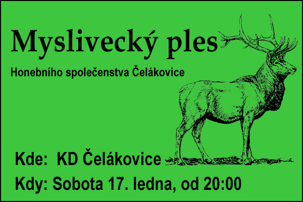 17.01.2015 -  Myslivecký ples - Čelákovice