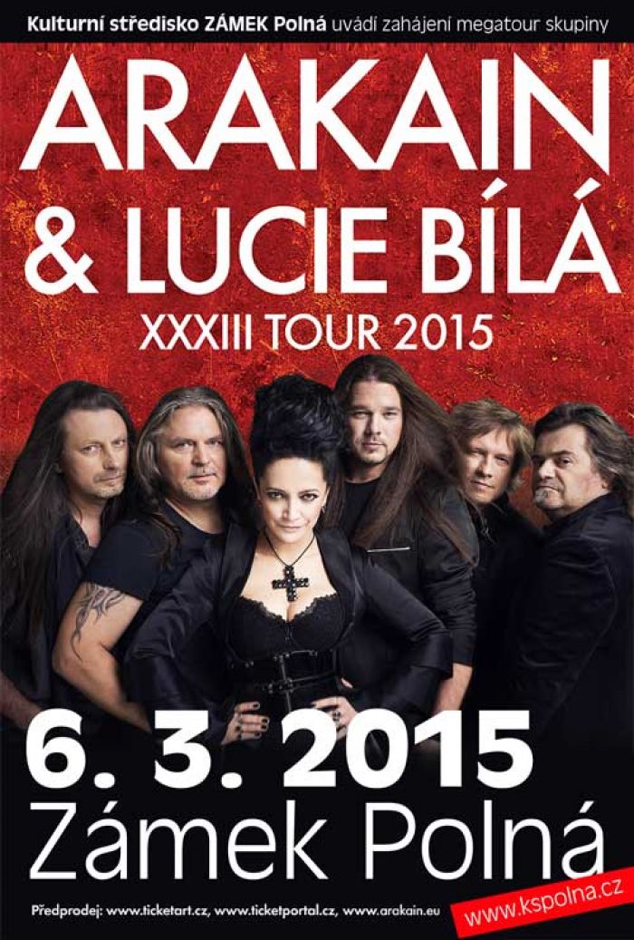 06.03.2015 - ARAKAIN & LUCIE BÍLÁ XXXIII TOUR 2015 - Polná u Jihlavy
