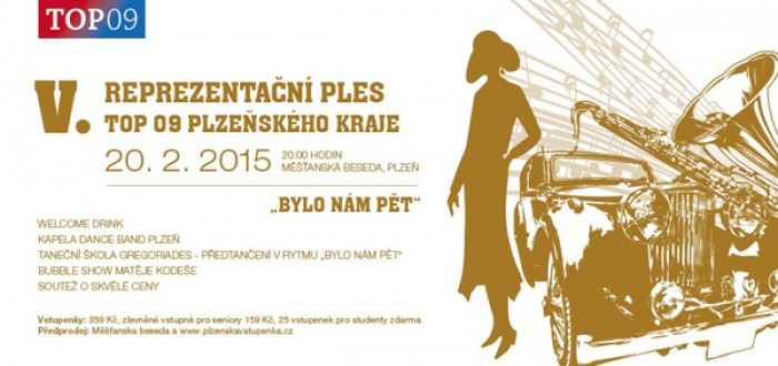 20.02.2015 - 5. Reprezentační ples TOP 09 Plzeňského kraje