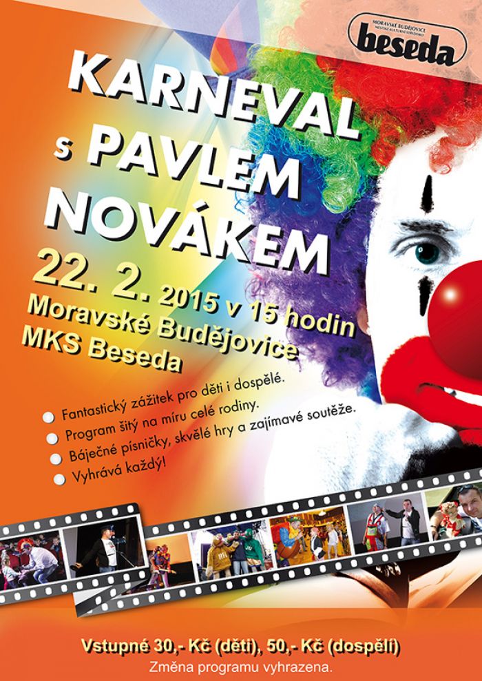 22.02.2015 - Dětský maškarní ples - Moravské Budějovice