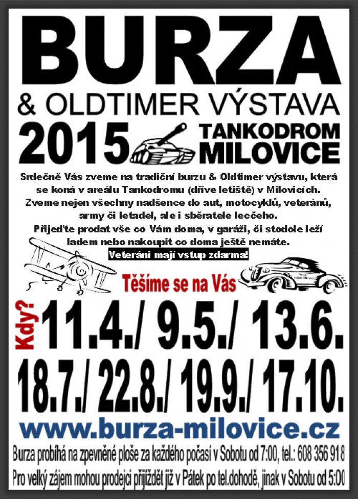 13.06.2015 - Burza & Oldtimer výstava - Tankodrom Milovice