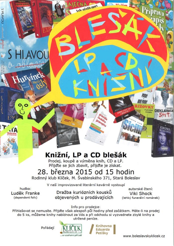 28.03.2015 - Knižní, LP a CD -  blešák / Stará Boleslav