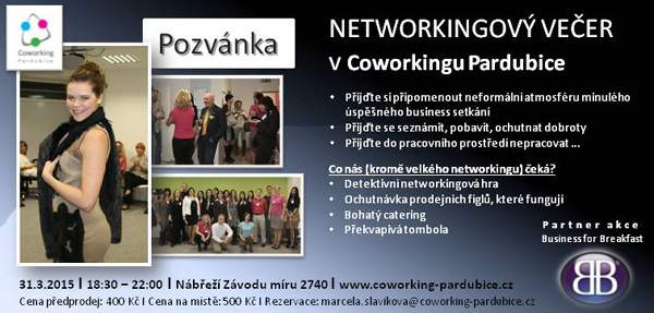 31.03.2015 - Networkingový večer - Pardubice