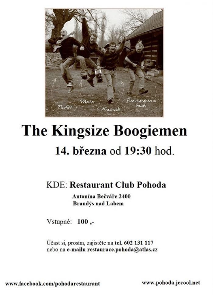 14.03.2015 - The Kingsize Boogiemen - Bluesový koncert / Brandýs nad Labem