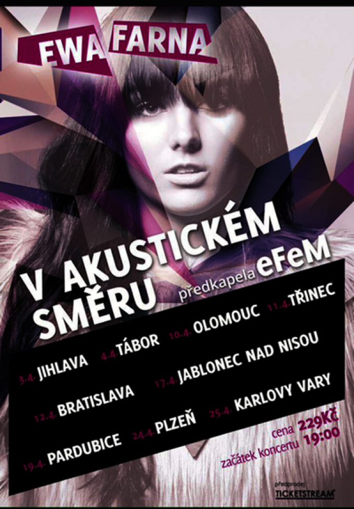 10.04.2015 - EWA FARNA - V AKUSTICKÉM SMĚRU TOUR - Olomouc