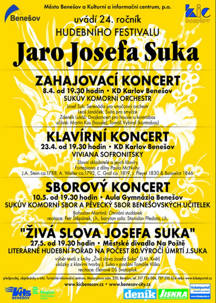 08.04.2015 - Hudební festival Jaro Josefa Suka - Benešov