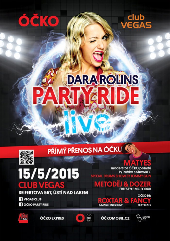15.05.2015 - PARTY RIDE LIVE s Darou Rolins - Ústí nad Labem