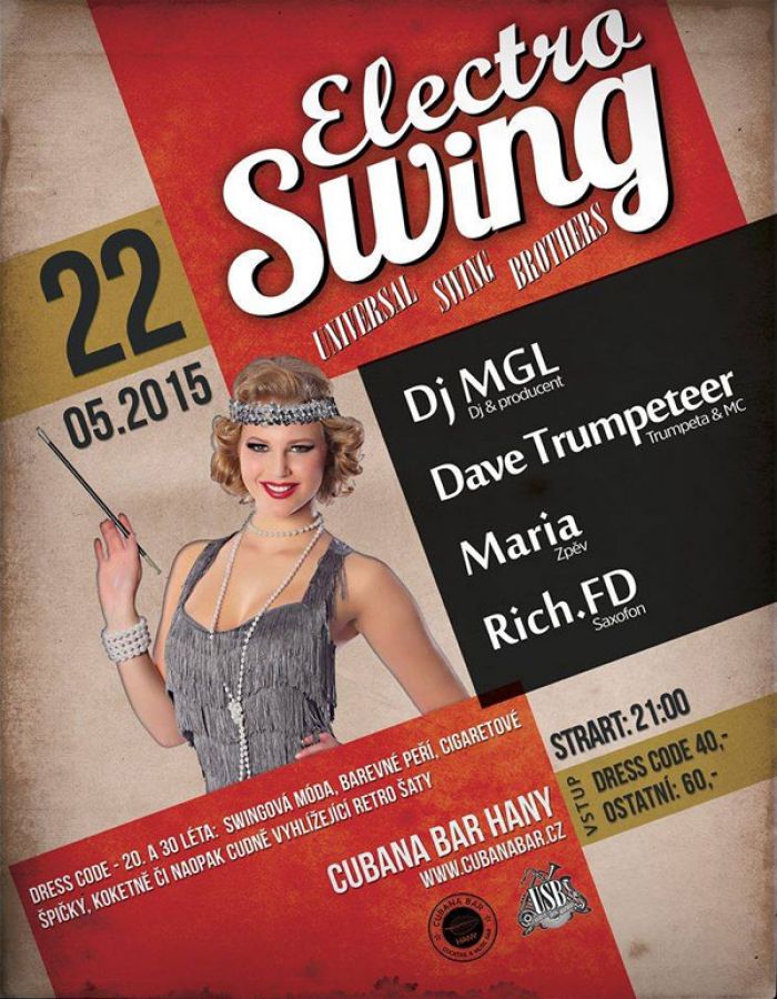 22.05.2015 - Electro Swing : UNIVERSAL SWING BROTHERS / Pardubice