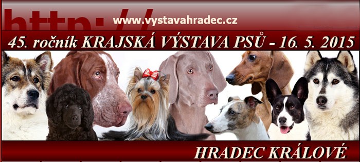 16.05.2015 - 45. krajská výstava psů Hradec Králové