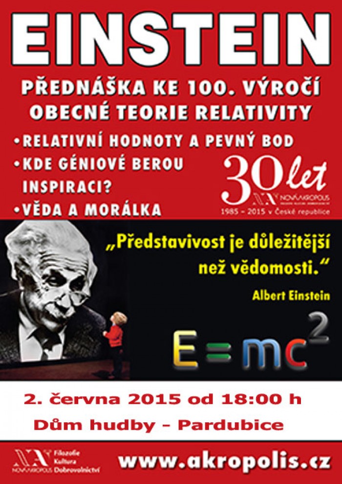 02.06.2015 - Einstein - přednáška / Pardubice