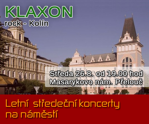 26.08.2015 - KLAXON - letní středeční koncert - Přelouč