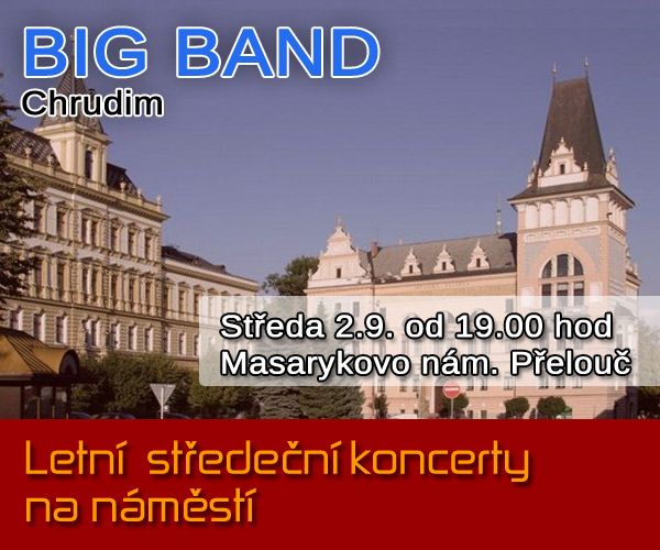 02.09.2015 - BIG BAND - letní středeční koncert - Přelouč