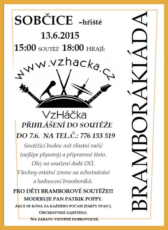13.06.2015 - Bramborákiáda - 2. ročník /  Sobčice