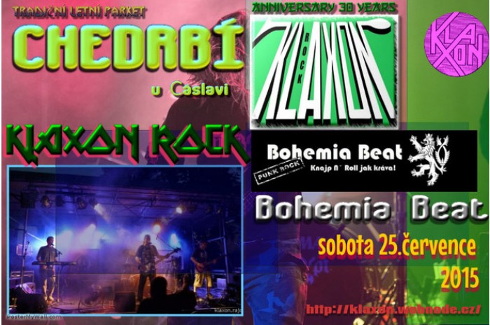 25.07.2015 - Klaxon Rock + Bohemia Beat -  dvojkoncert / Chedrbí