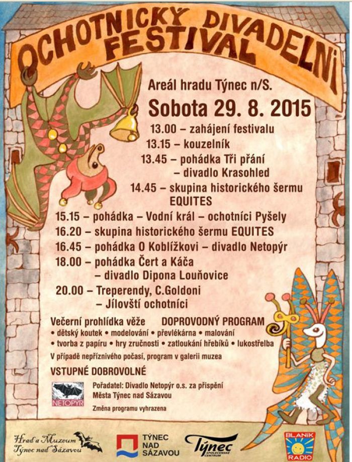 29.08.2015 - Ochotnický divadelní festival -  Týnec nad Sázavou