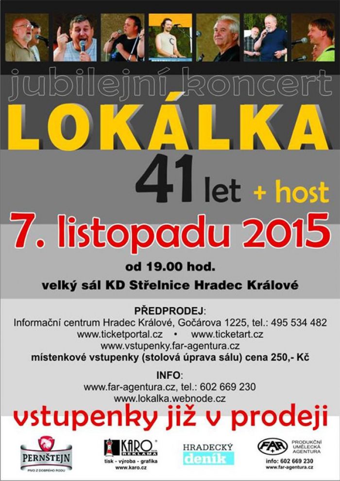 07.11.2015 - Lokálka 41 let + Host  / Hradec Králové