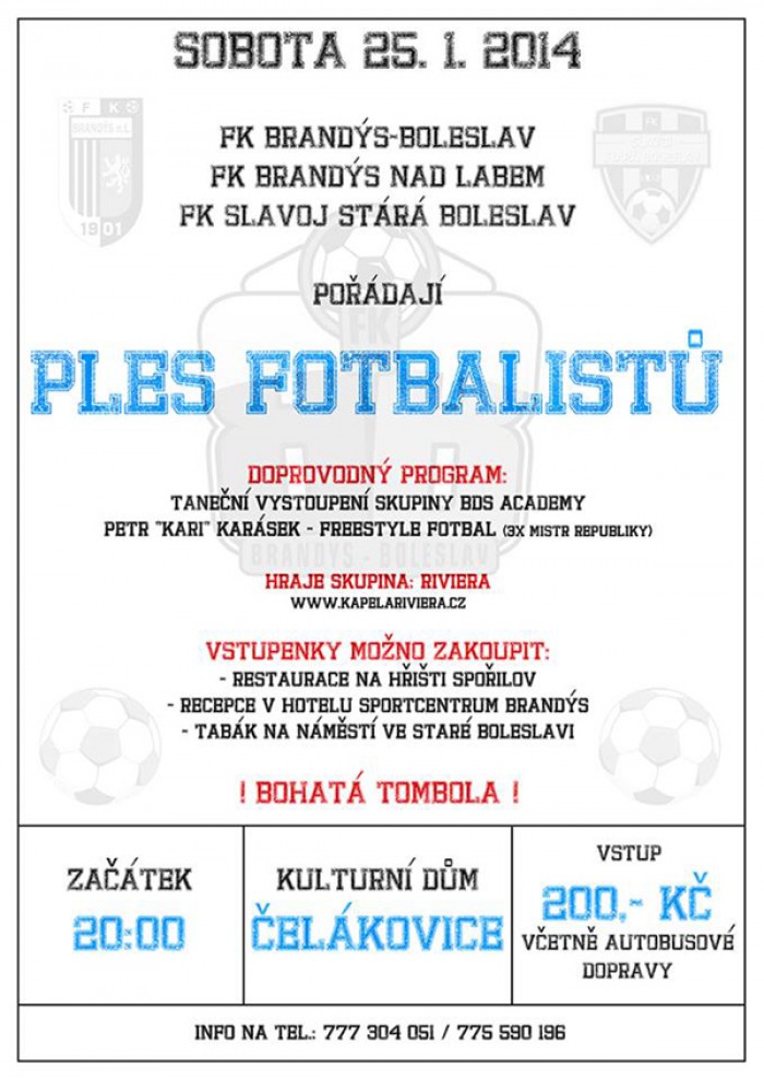 25.01.2014 - PLES FOTBALISTŮ FK BRANDÝS-BOLESLAV