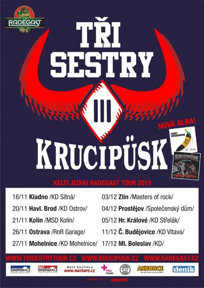 26.11.2015 - TŘI SESTRY & KRUCIPÜSK - Ostrava