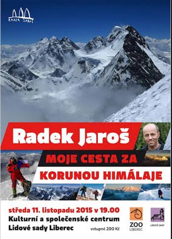 11.11.2015 - RADEK JAROŠ - Moje cesta za korunou Himaláje / Liberec