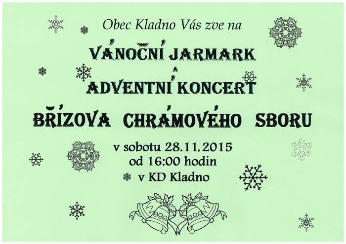 28.11.2015 - Vánoční jarmark a  Adventní koncert - Kladno